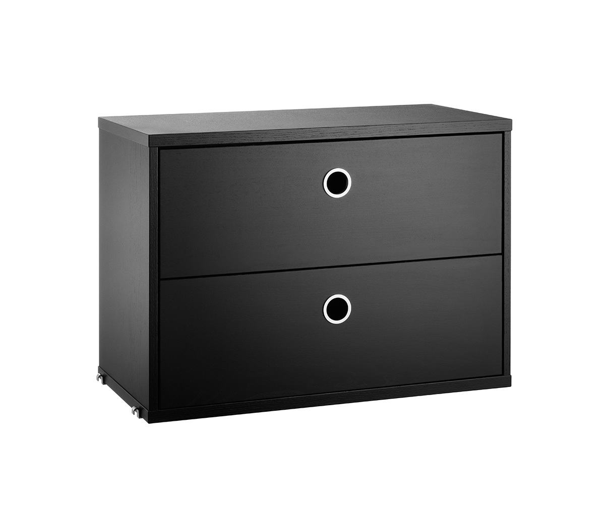 String Furniture String System Chest of Drawers Black Ash