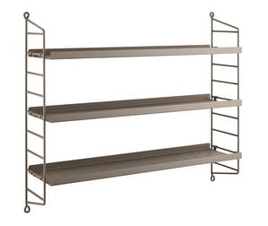 String Pocket Metal Shelf, Taupe