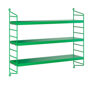 String Pocket Wall Shelf, Bright Green