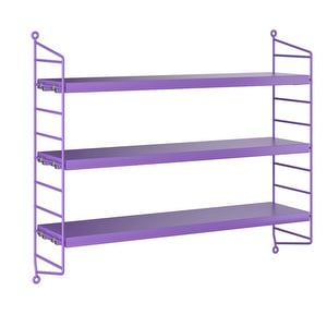 String Pocket Wall Shelf, Violet