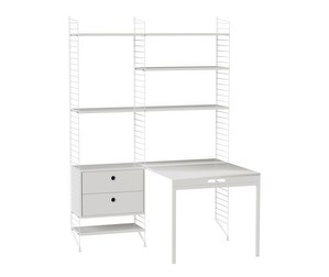 String System Desk Unit, White