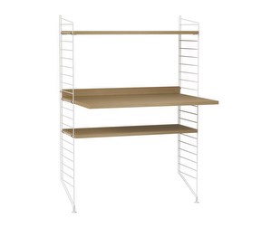 String System Desk Unit, Oak/White