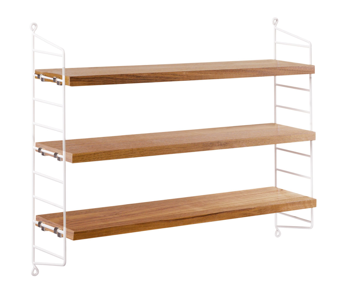 String Furniture String Pocket Shelf, White/Oak | Vepsäläinen