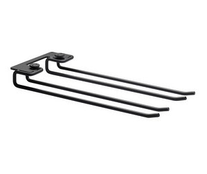 String Hanger Rack for Metal Shelf, Black, 30 cm