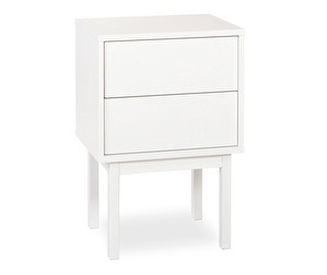Linkki-yöpöytä, valkoinen, K 68 cm