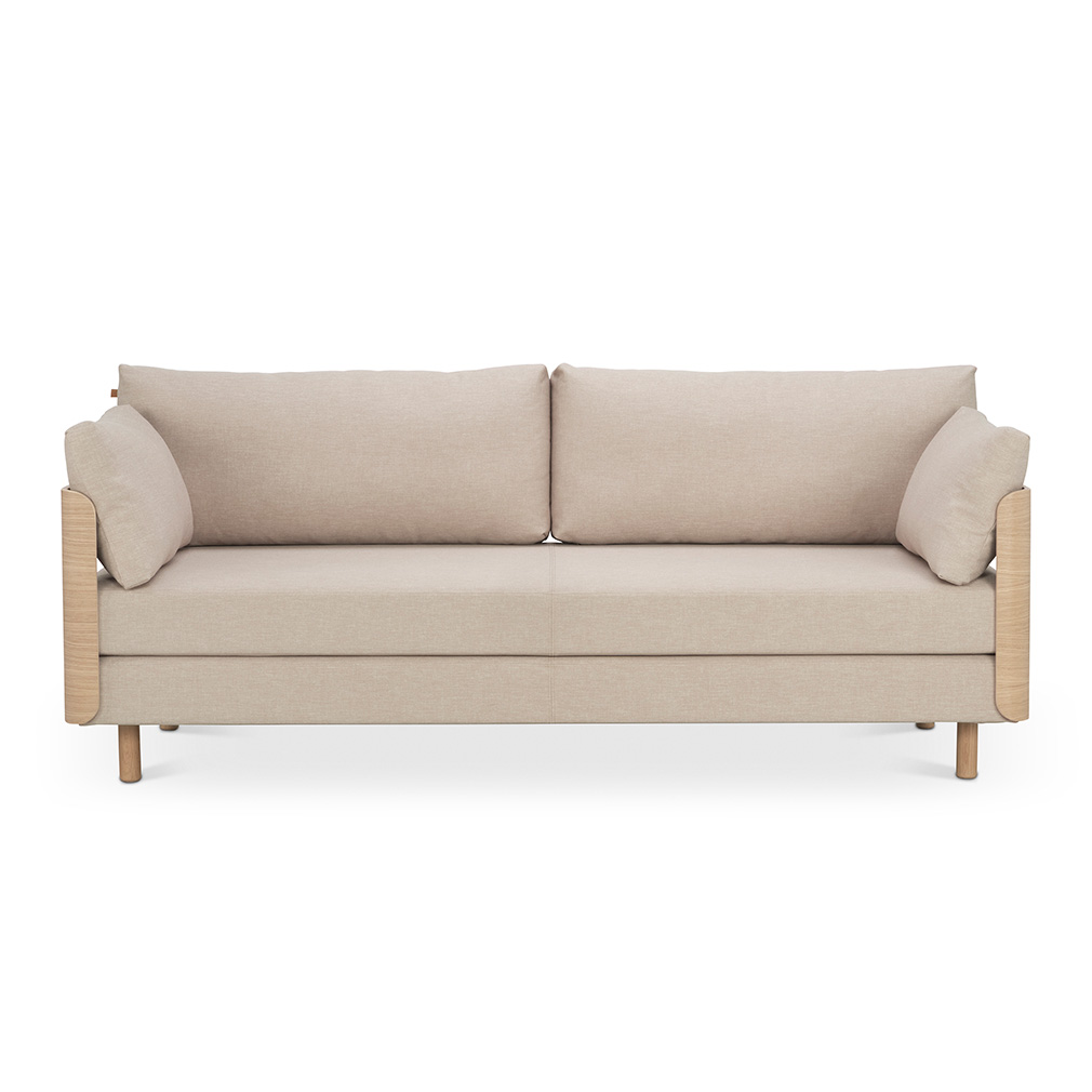 Tapio Anttila Collection On2 Wood Sofa Bed, Hopper Fabric 51