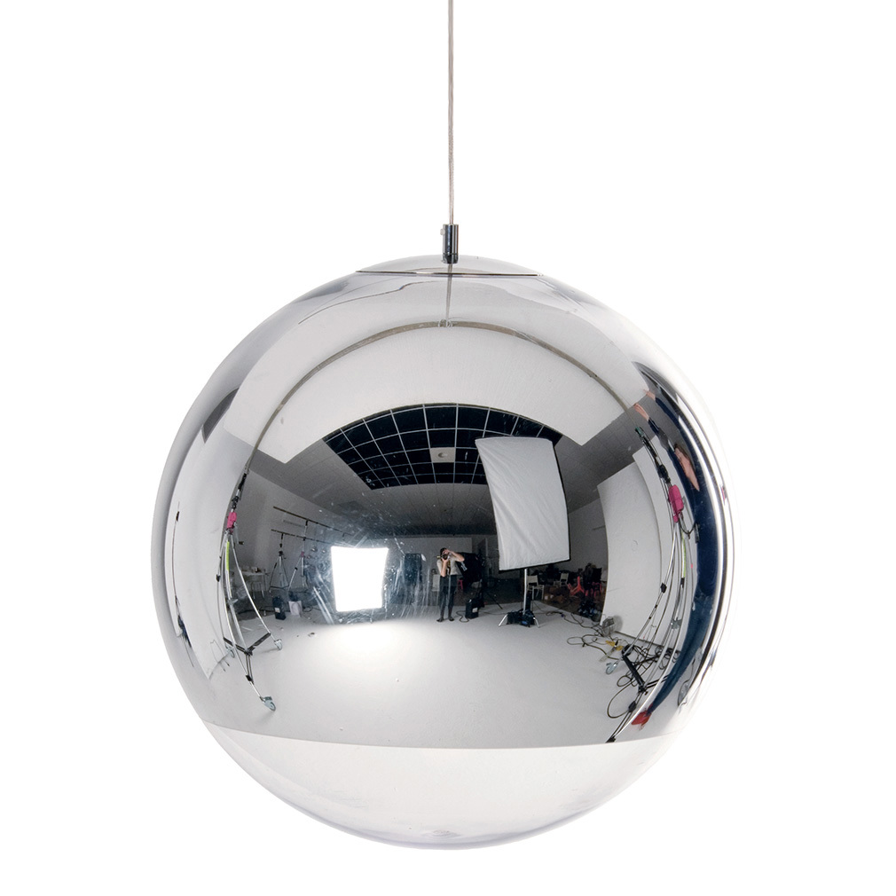Tom Dixon Mirror Ball -riippuvalaisin kromi, ⌀ 50 cm