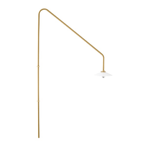 Hanging Lamp N°4 -seinävalaisin, messinki, 90 x 180 cm