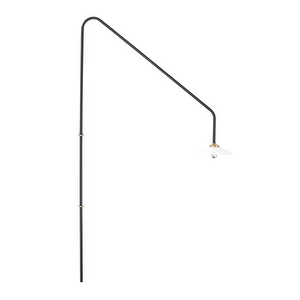 Hanging Lamp N°4, Black, 90 x 180 cm