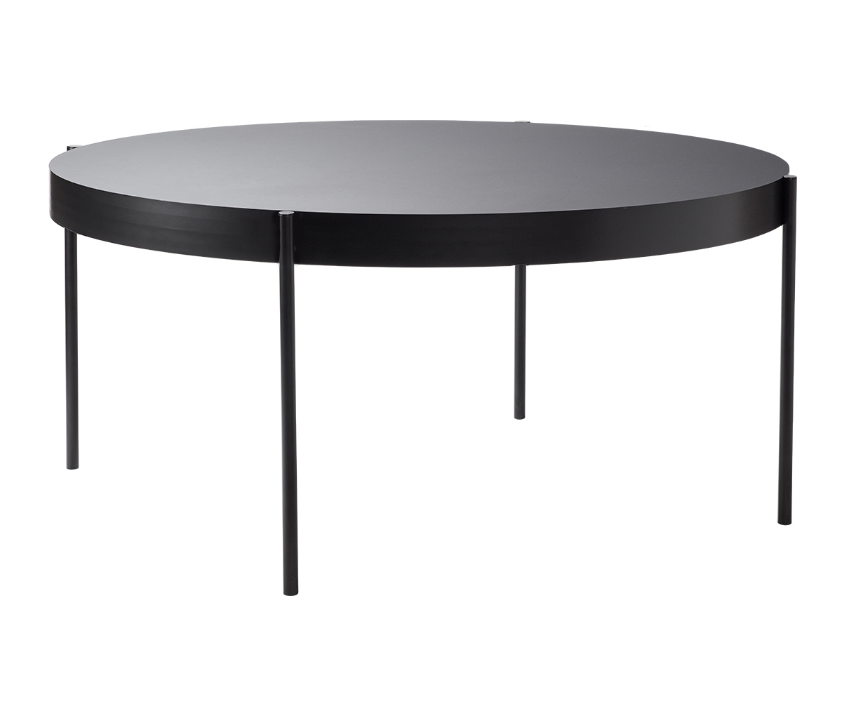 Verpan Series 430 -ruokapöytä musta, ø 160 cm