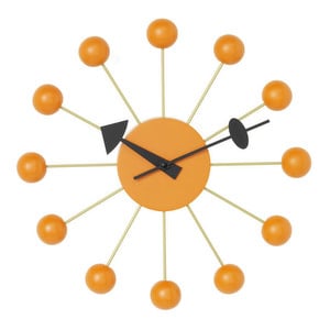 Ball Clock, Orange, ø 33 cm