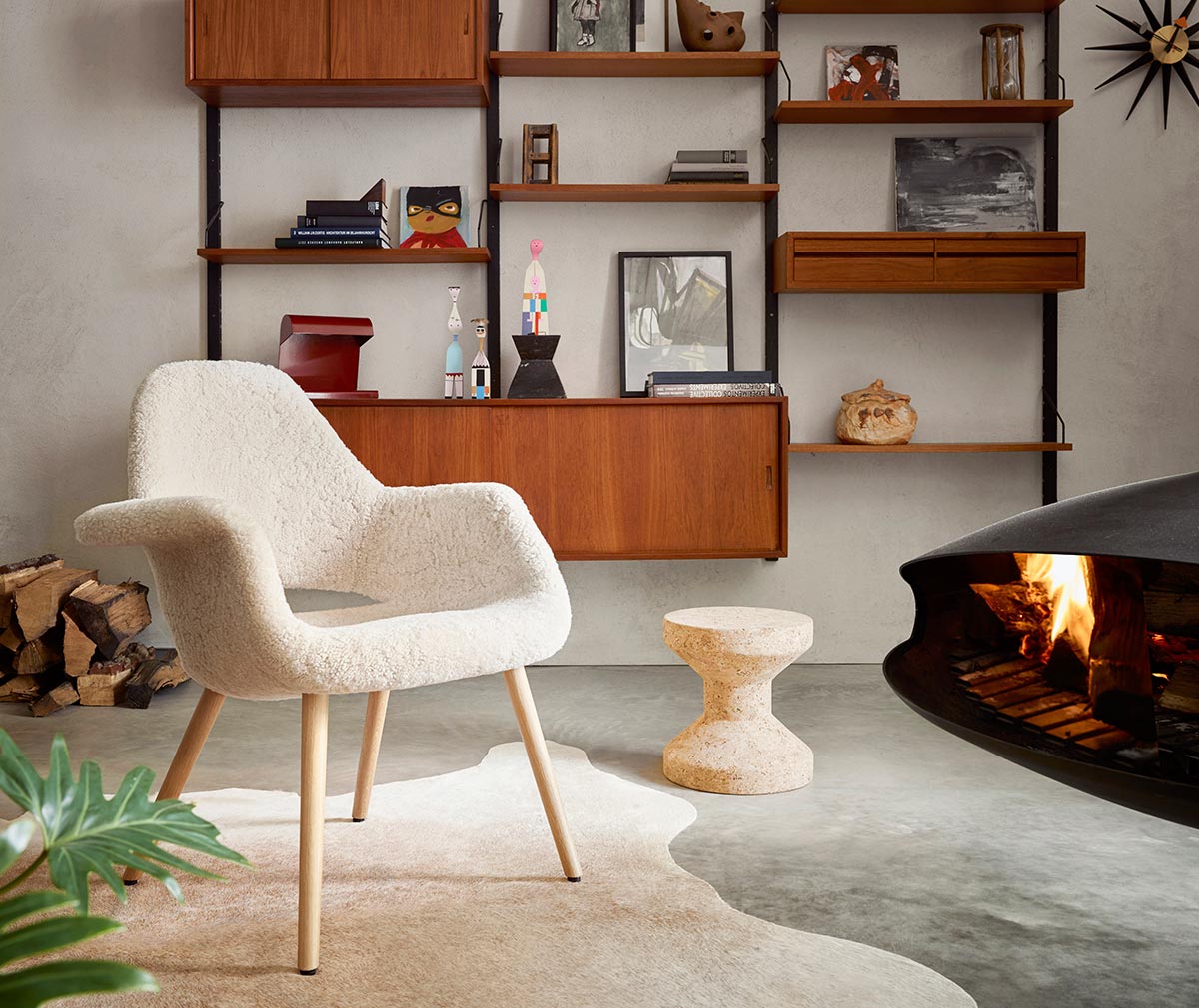Vitra organic chair sheepskin 2025