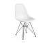 Eames DSR RE -tuoli, cotton white/kromi