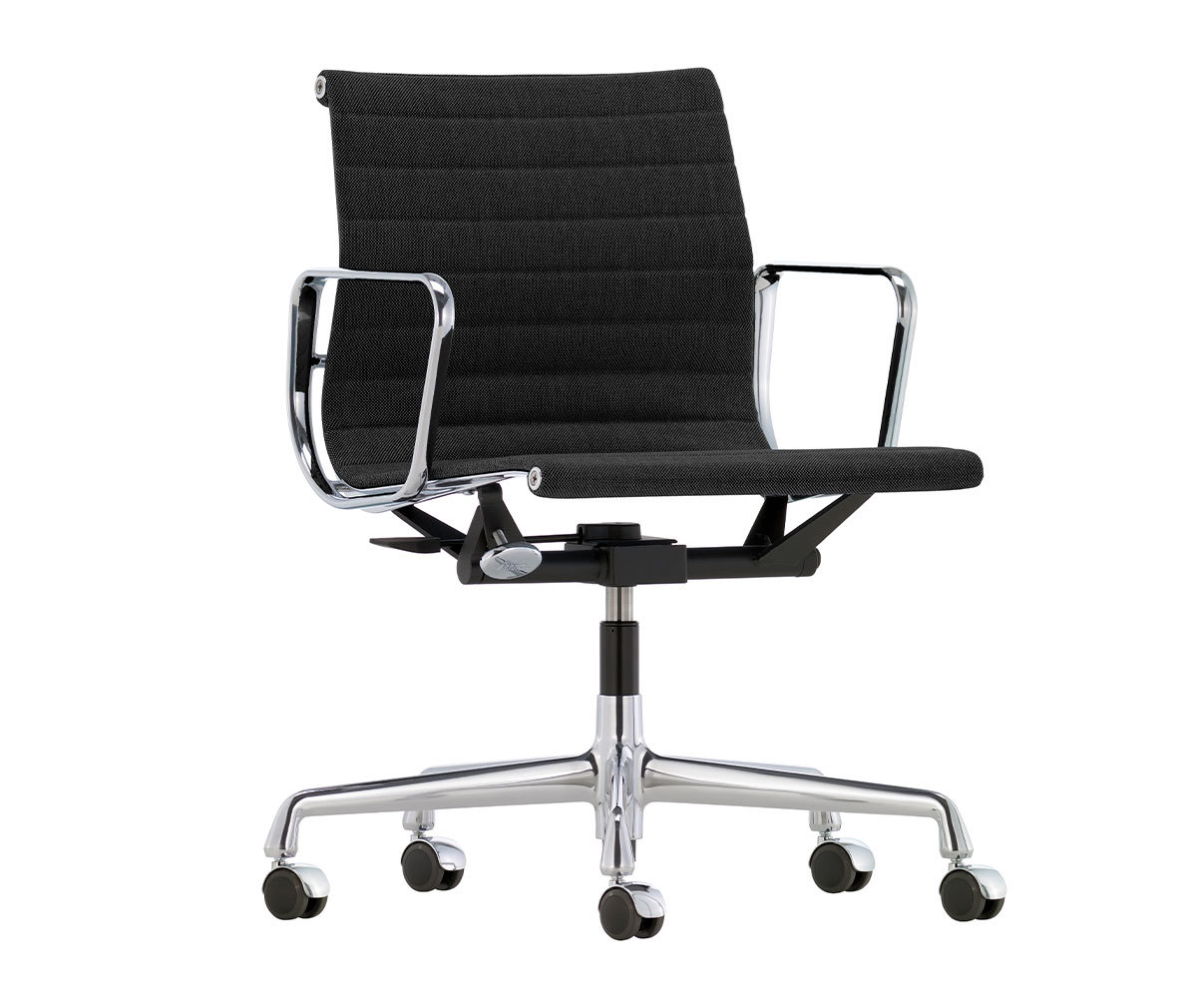 Vitra Aluminium Chair EA 118 Office Chair, Dark GreyBlack / Aluminium