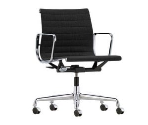 Aluminium Chair EA 118 -työtuoli, tummanharmaa-musta/alumiini