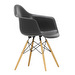 Eames DAW Fiberglass -tuoli, elephant grey/hunajasaarni