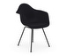 Eames DAX RE -tuoli käsinojilla, deep black/musta