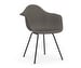 Eames DAX RE -tuoli käsinojilla, granite grey/musta