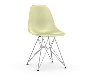 Eames DSR Fiberglass -tuoli, parchment/kromi