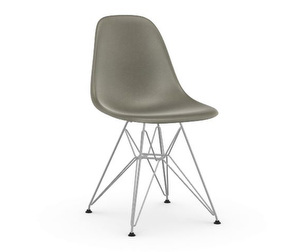 Eames DSR Fiberglass Chair, Raw Umber/Chrome
