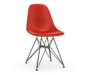 Eames DSR Fiberglass -tuoli, red/musta