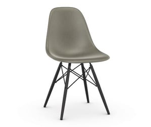 Eames DSW Fiberglass Chair, Raw Umber/Black Maple
