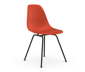 Eames DSX RE -tuoli, poppy red/musta