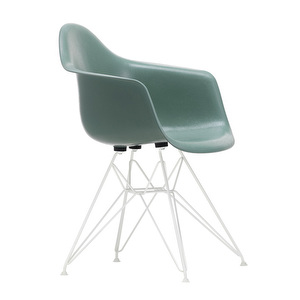 Eames DAR Fiberglass -tuoli, sea foam green/valkoinen