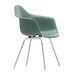 Eames DAX Fiberglass -tuoli käsinojilla, sea foam green/kromi