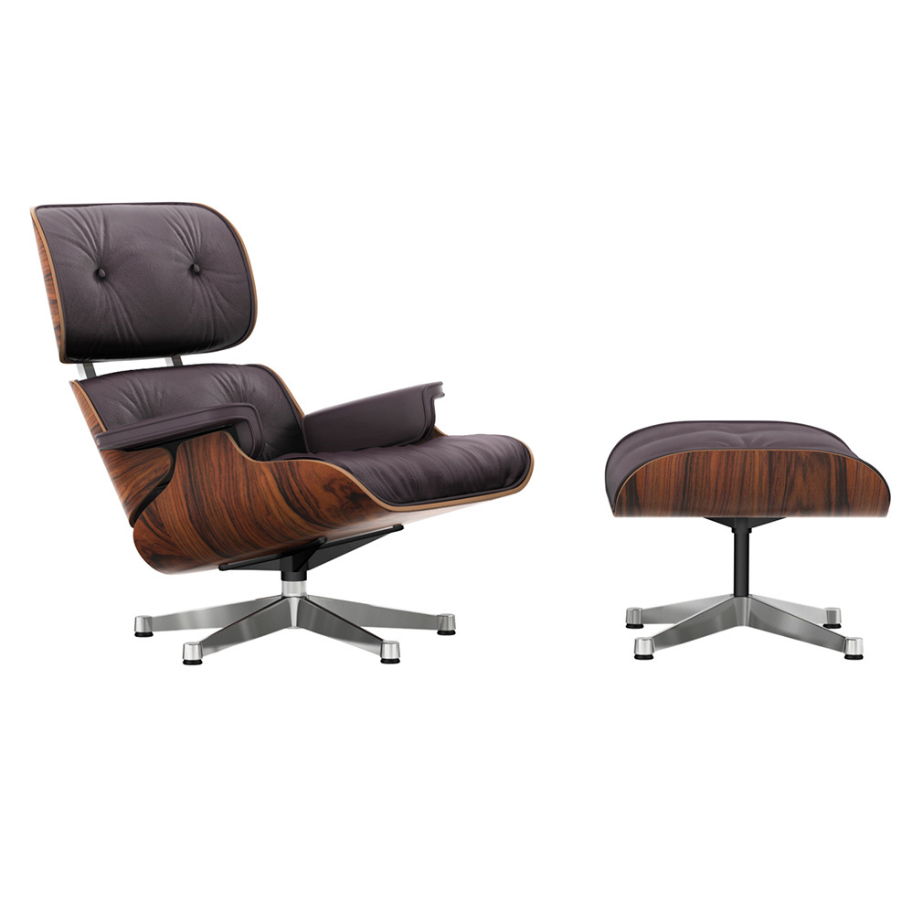 Eames Lounge -nojatuoli ja rahi