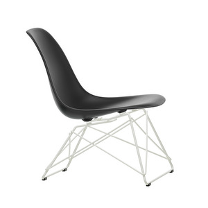 Eames LSR RE -tuoli, deep black/valkoinen