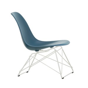 Eames LSR RE -tuoli, sea blue/valkoinen