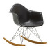 Eames RAR Fiberglass -keinutuoli, elephant grey/kromi/vaalea vaahtera