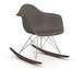 Eames RAR RE -keinutuoli, granite grey/kromi/tumma vaahtera