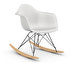 Eames RAR Rocking Chair, White/Black/Golden Maple