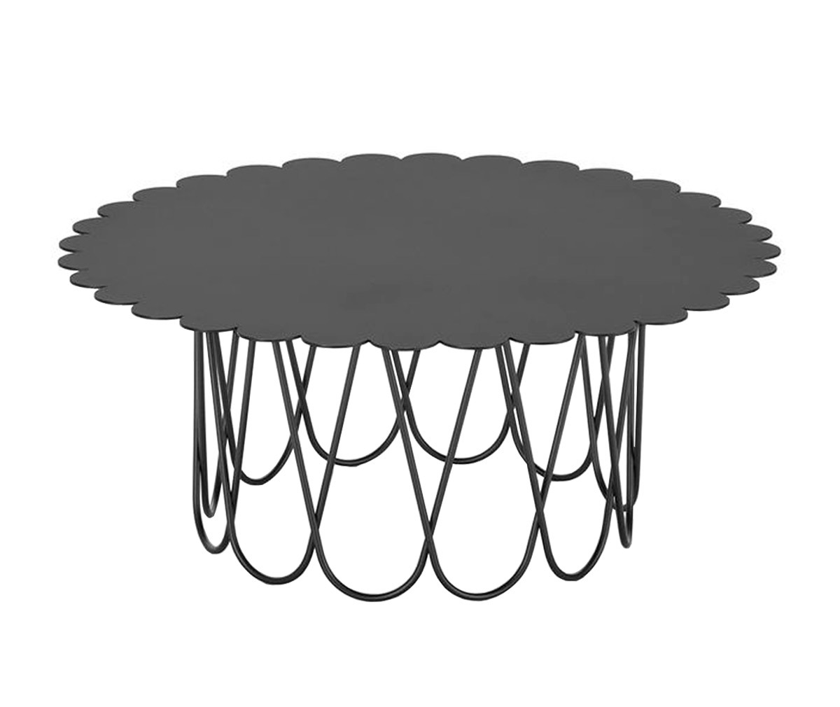 Vitra Flower Coffee Table Anthracite, ⌀ 80 cm