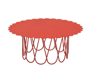 Flower Coffee Table, Red, ⌀ 60 cm