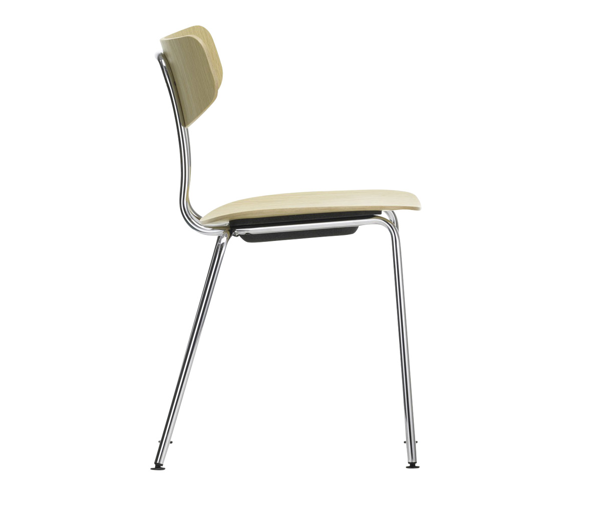 Vitra Moca Chair Light Oak Chrome Veps l inen