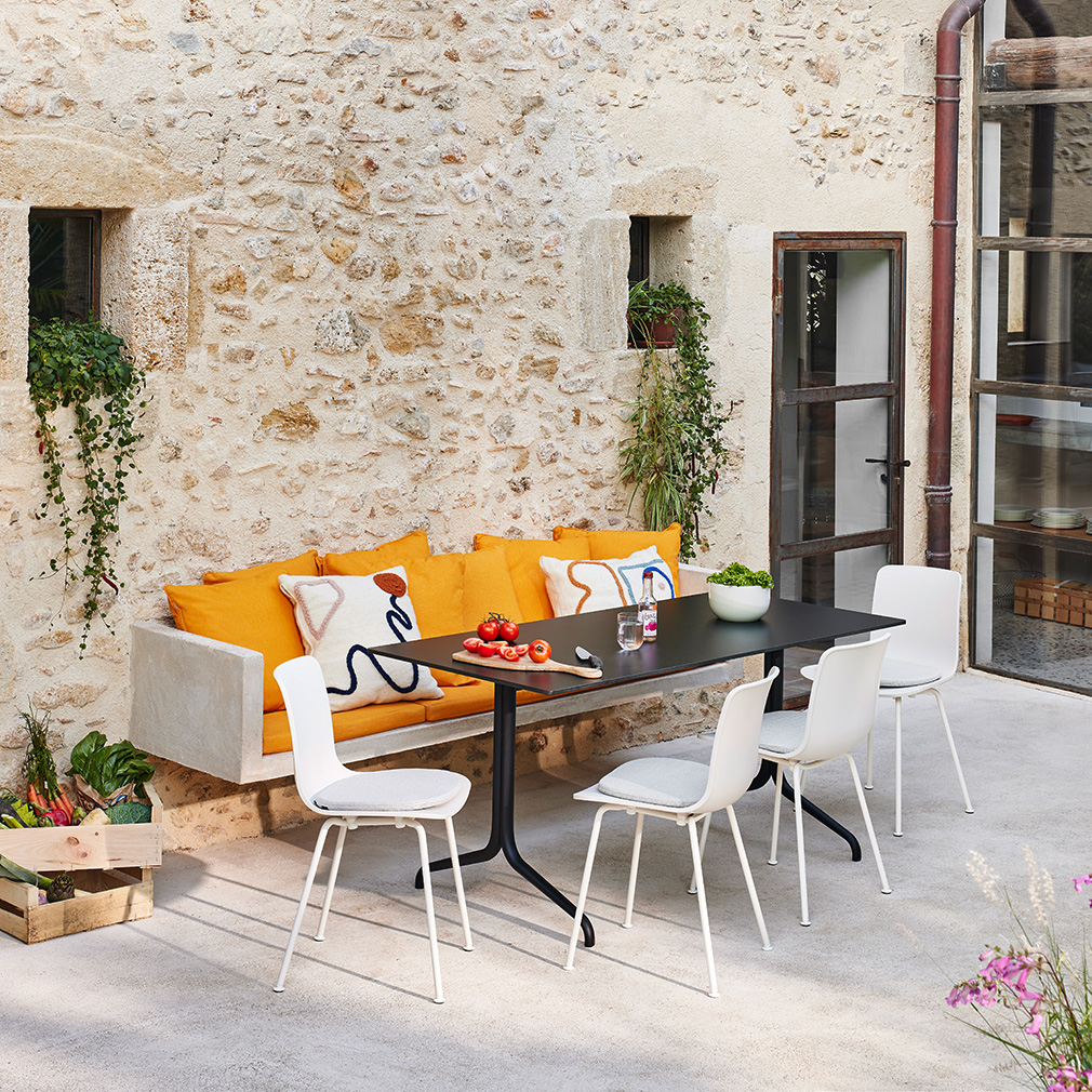 Soft outdoor seating clearance