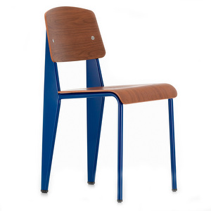Standard-tuoli, walnut / bleu marcoule