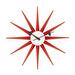 Sunburst Clock, Red, ø 47 cm