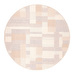 Domino-matto, beige, ⌀ 133 cm