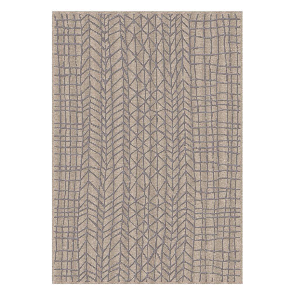 VM Carpet Lastu-matto hopea, 133 x 200 cm
