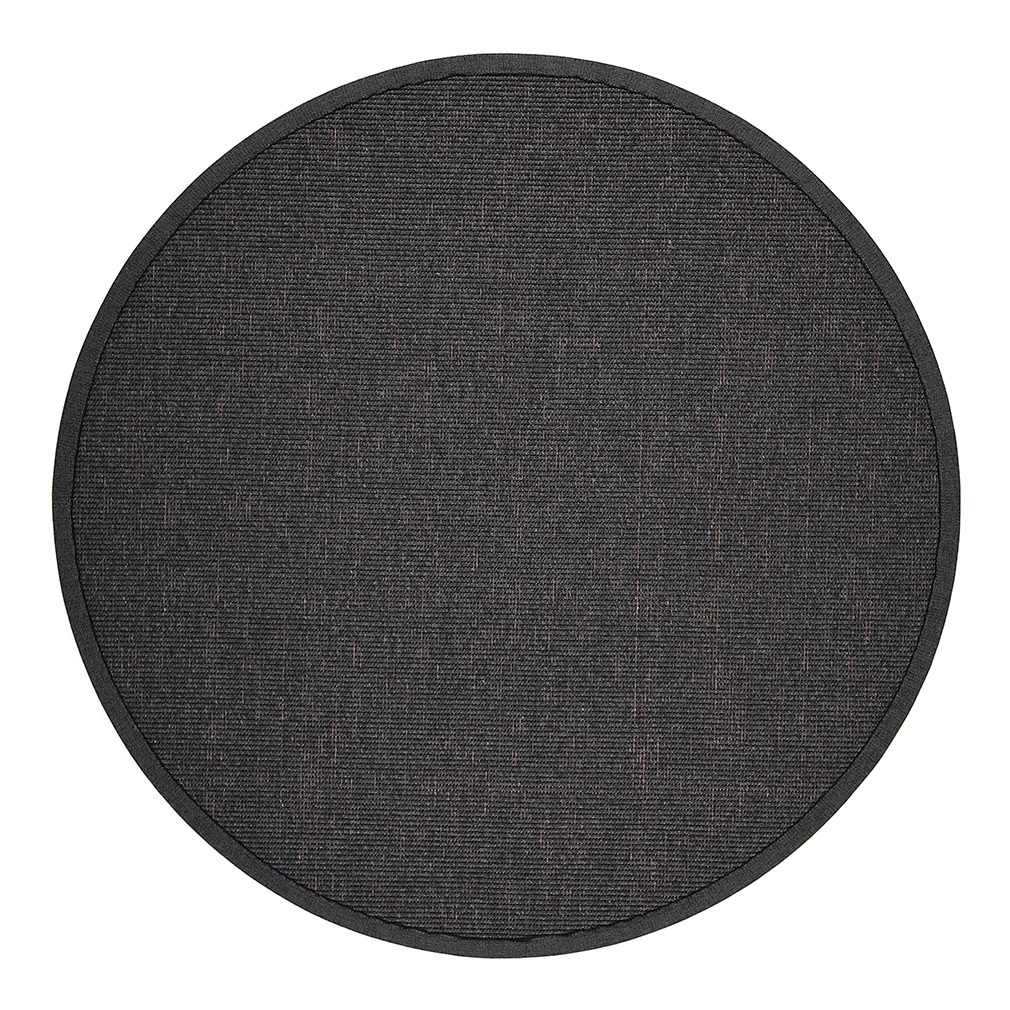 VM Carpet Esmeralda-matto musta, ø 133 cm