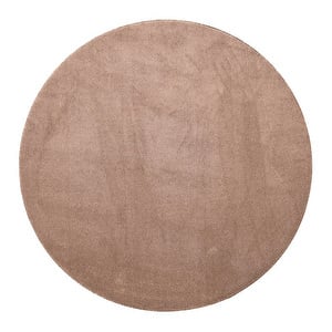 Puuteri-matto, ruskea, ø 240 cm