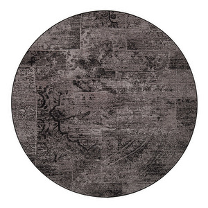 Rustiikki-matto, musta, ø 133 cm