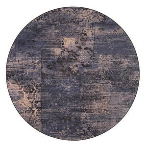 Rustiikki-matto, sininen, ø 160 cm