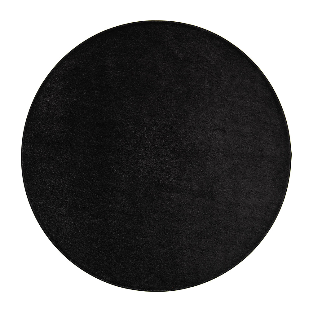 VM Carpet Satine-matto musta, ø 133 cm
