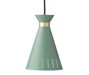 Cone Pendant Lamp, Dusty Green