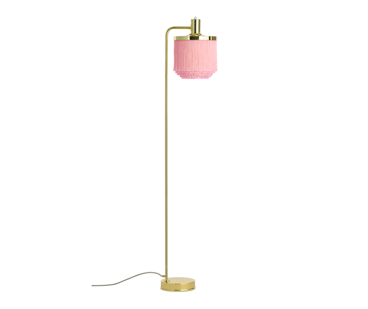 Pink fringe floor lamp hot sale